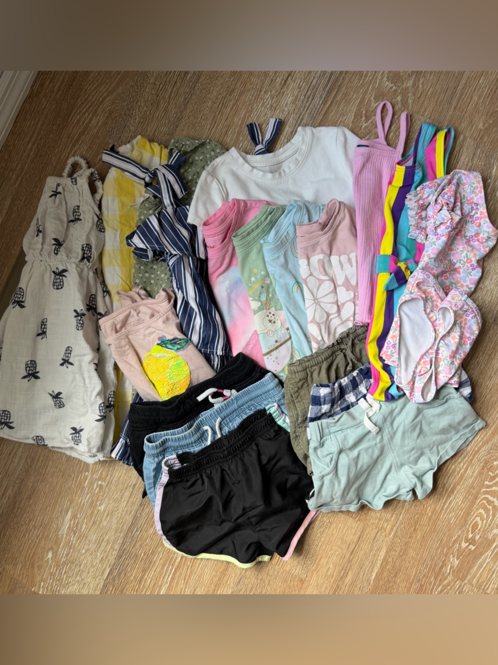 Lot of spring and summer girls clothes